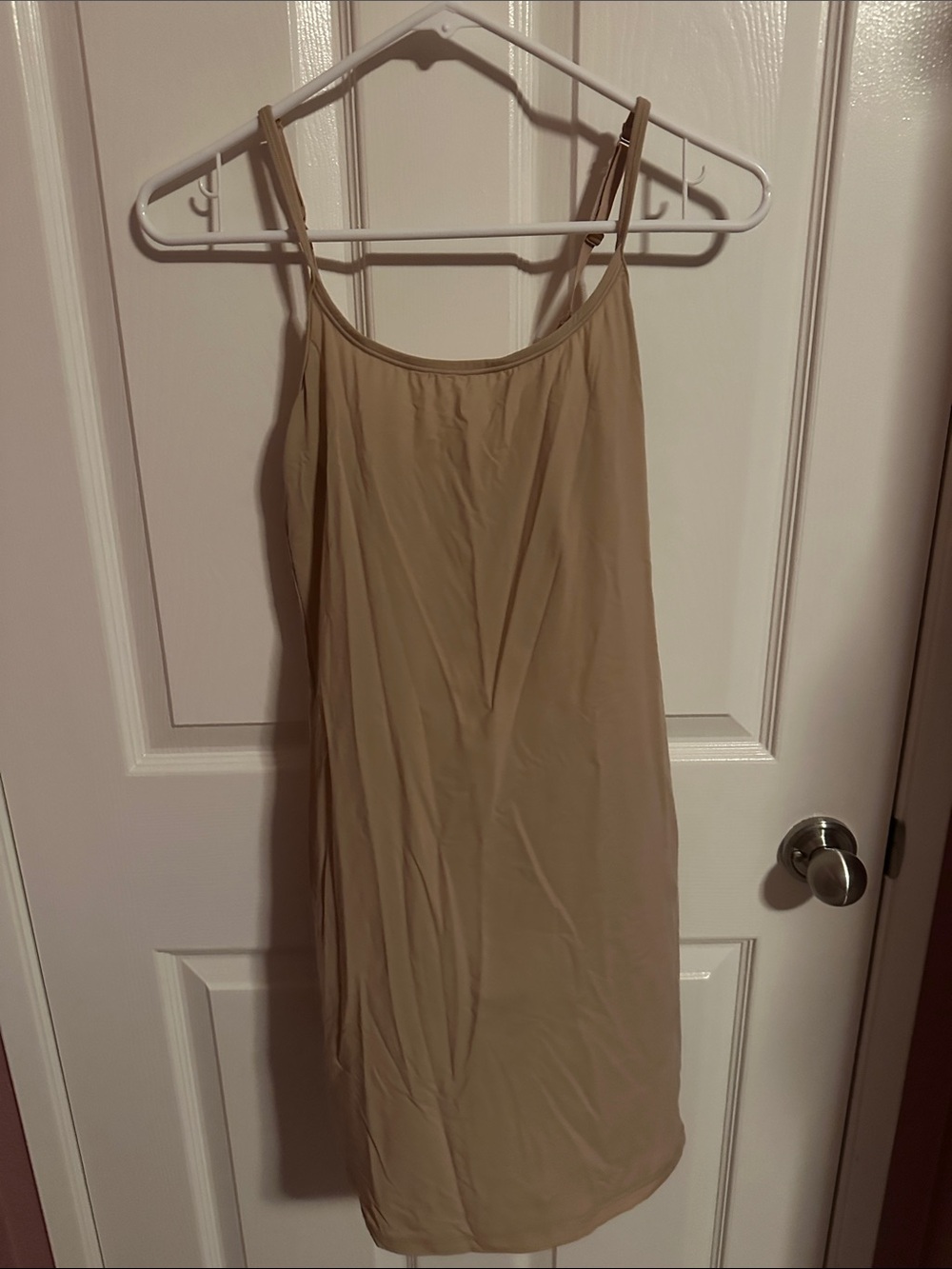 SKIMS Sleeveless Beige Slip Dress - Neutral Womenโs Dress
